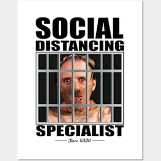 Dr Hannibal Lecter Social Distancing Specialist Posters and Art